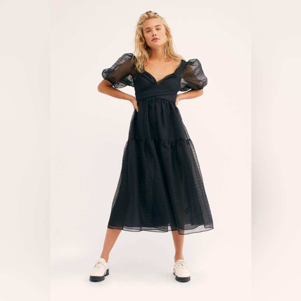 NWOT Free People “Hailey” Black Dress